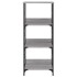 Estantería de madera de ingeniería gris Sonoma 50x33x117,5