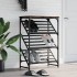 Mueble zapatero madera de ingeniería roble ahumado 60x30x85