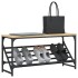 Mueble zapatero madera de ingeniería roble Sonoma 90x30x45
