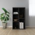 Estantería/Aparador madera contrachapada negro 50x25x80