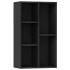 Estantería/Aparador madera contrachapada negro 50x25x80