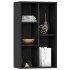 Estantería/Aparador madera contrachapada negro 50x25x80