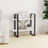 Estantería de 2 niveles madera contrachapada blanco 80x30x70