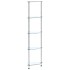 Estantería 5 niveles cristal templado transparente 30x30x130