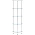 Estantería 5 niveles cristal templado transparente 30x30x130