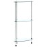 Estantería 3 niveles cristal templado transparente 30x30x67