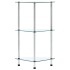 Estantería 3 niveles cristal templado transparente 30x30x67