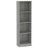 Estantería de 4 niveles contrachapada gris Sonoma 40x24x143