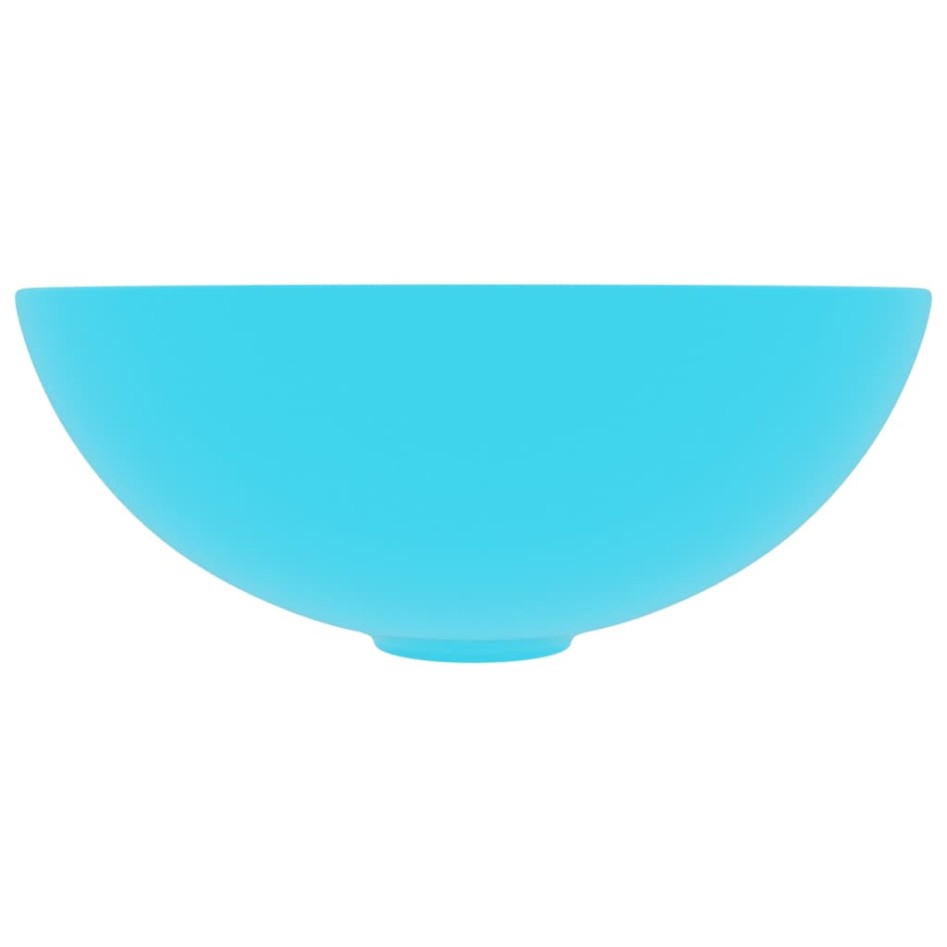 Lavabo de cuarto de baño redondo cerámica verde