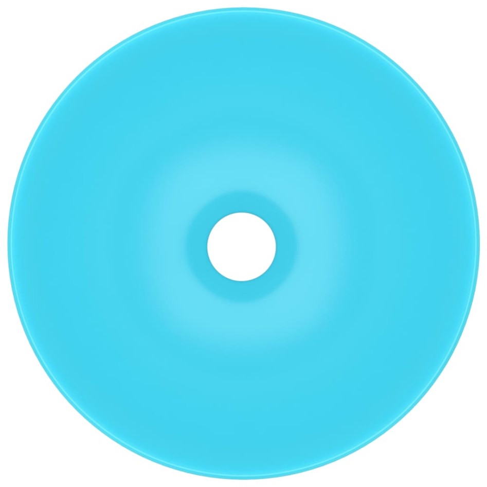 Lavabo de cuarto de baño redondo cerámica verde