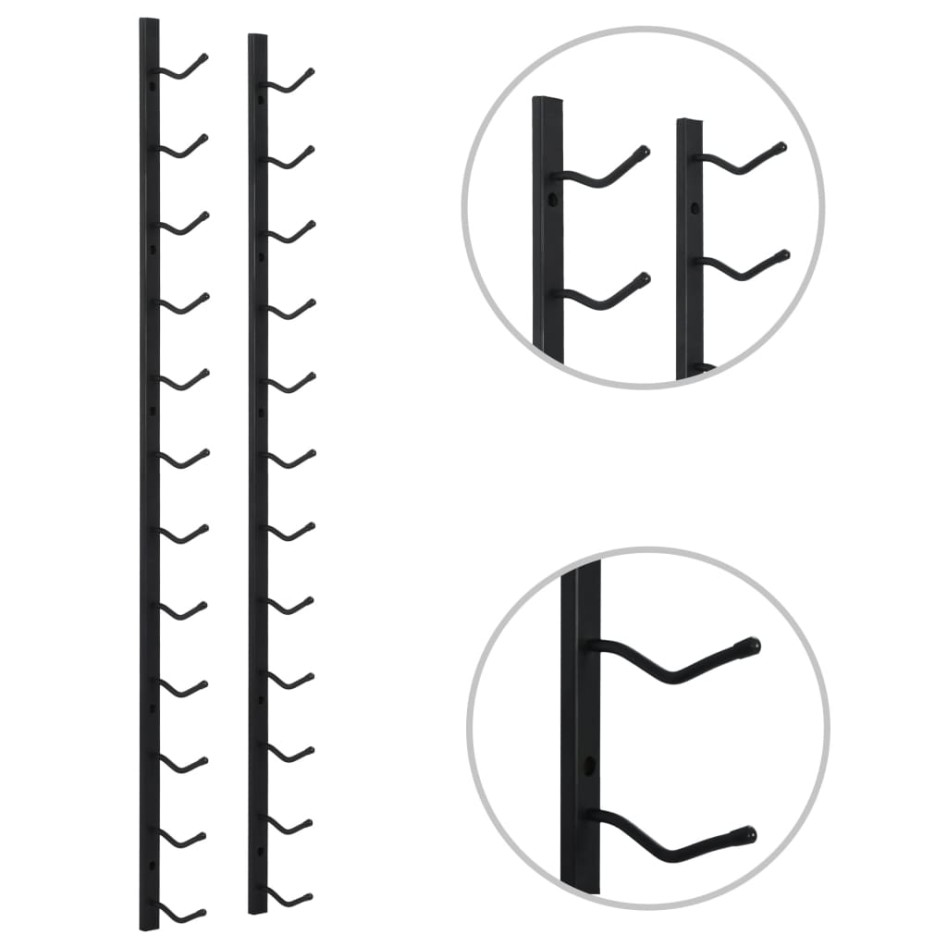 Botellero de pared para 12 botellas hierro