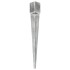 Picas de tierra 2 uds acero galvanizado plateado 12x12x89