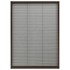 Mosquitera plisada para ventanas aluminio marrón 80x120