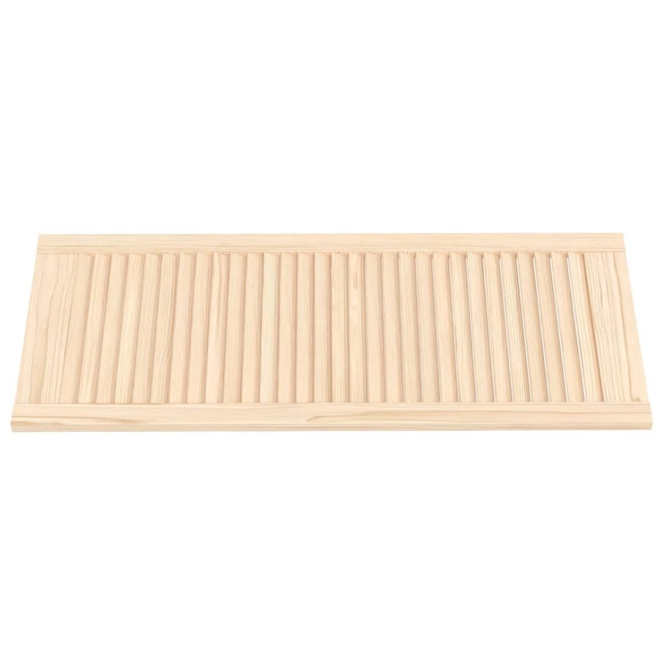 Puerta de armario de lamas madera de pino maciza 99,3x39,4