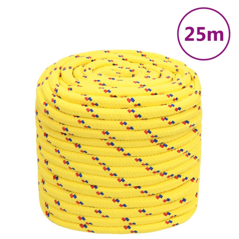 Cuerda de barco polipropileno amarillo 18 mm 25