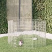 Recinto animales corral 8 paneles hierro galvanizado 54x80 cm