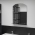 Espejo de pared con estante de vidrio templado 50x70