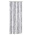 Cortina mosquitera de chenilla gris y blanca 56x185