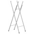 Patas de mesa plegables acero galvanizado plata 45x53x108