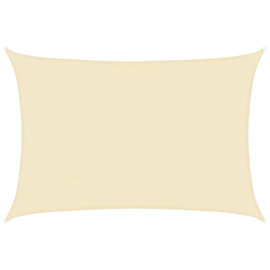 Toldo de vela crema HDPE 160 g/m² 4x5