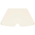 Dosel de repuesto columpio de jardín crema 188/168x145/110