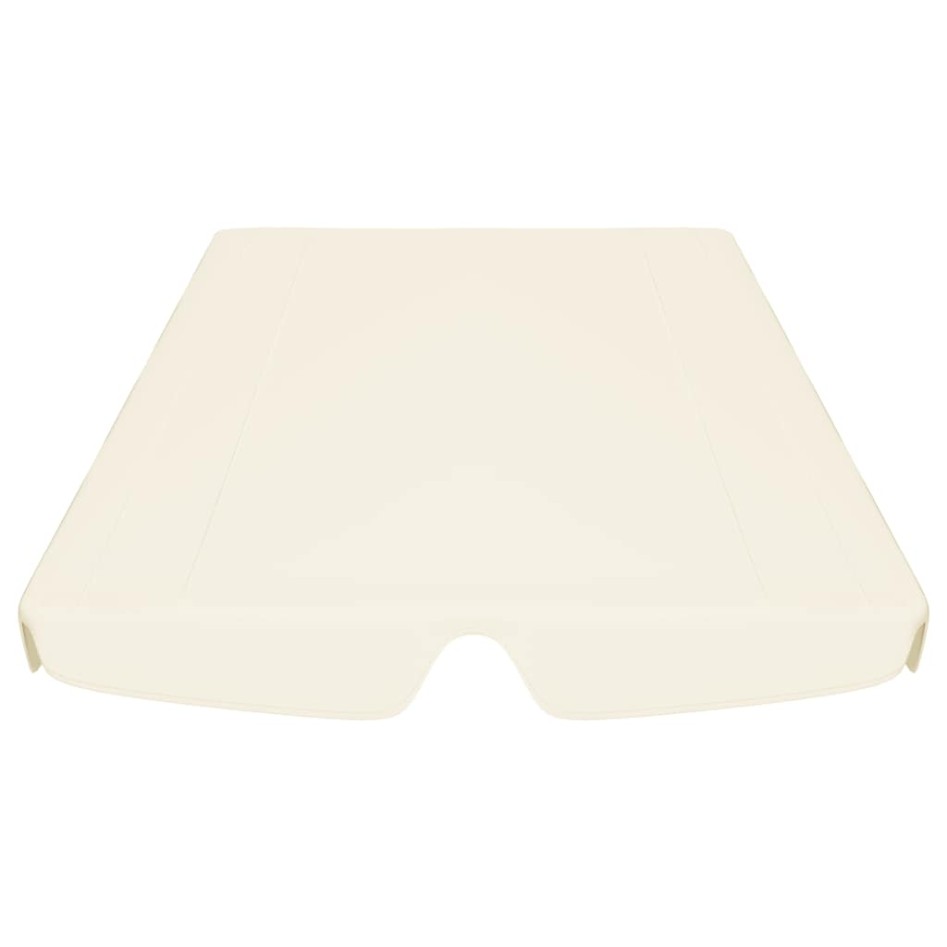 Dosel de repuesto columpio de jardín crema 188/168x145/110
