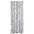 Cortina mosquitera plateada chenilla 56x200