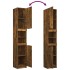 Set de muebles baño 3 pzas madera contrachapada roble