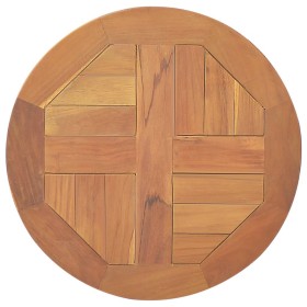 Superficie de mesa redonda madera maciza de teca 2,5 cm 40