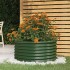 Jardinera de acero con recubrimiento en polvo verde 80x80x36