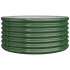 Jardinera de acero con recubrimiento en polvo verde 80x80x36