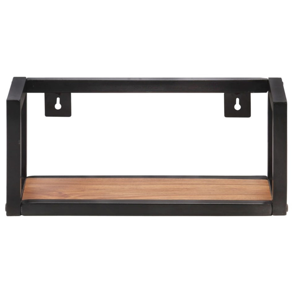 Estantes de pared 2 unidades 40 cm madera maciza