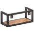 Estantes de pared 2 unidades 40 cm madera maciza