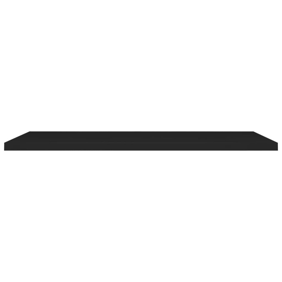 Estante flotante de pared MDF negro 120x23,5x3,8