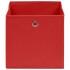 Cajas de almacenaje 10 uds tela no tejida rojo 28x28x28