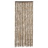 Cortina mosquitera de chenilla beige y marrón 56x185