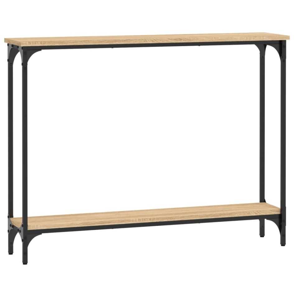 Mesa consola madera de ingeniería roble Sonoma 100x22,5x75