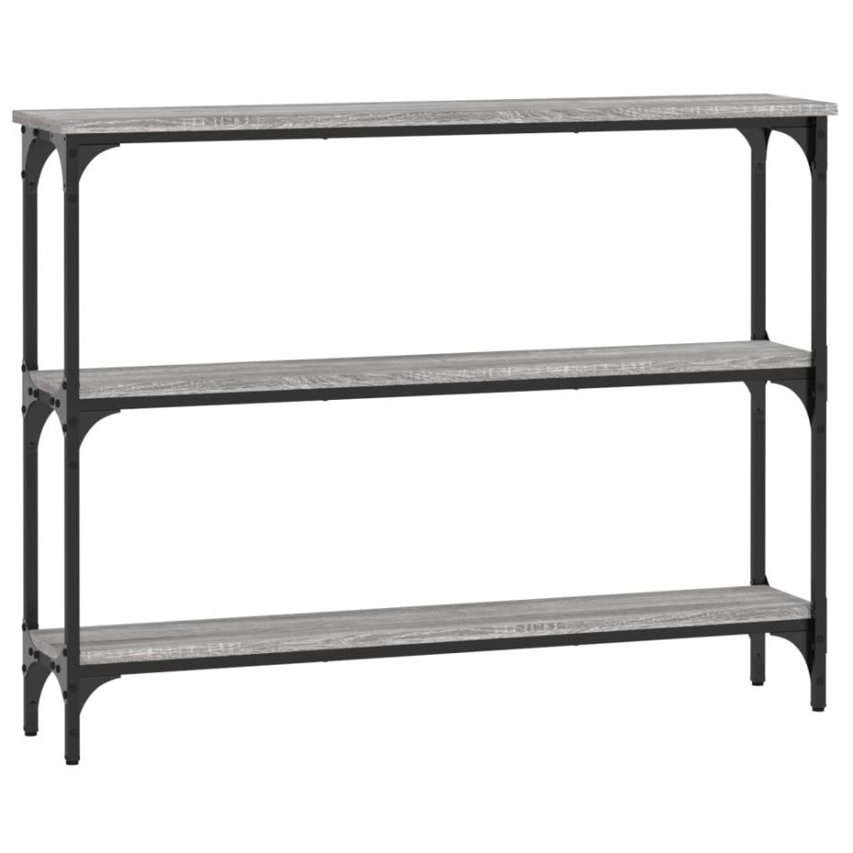 Mesa consola madera de ingeniería gris Sonoma 100x22,5x75