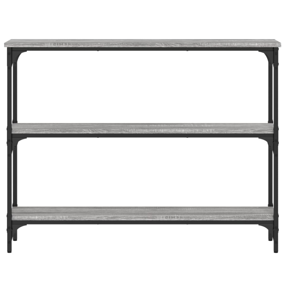 Mesa consola madera de ingeniería gris Sonoma 100x22,5x75