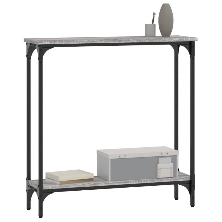 Mesa consola madera de ingeniería gris Sonoma 75x22,5x75