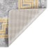 Alfombra lavable antideslizante gris 120x180