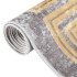 Alfombra lavable antideslizante gris 120x180