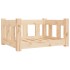 Cama para perros madera maciza de pino 55,5x45,5x28