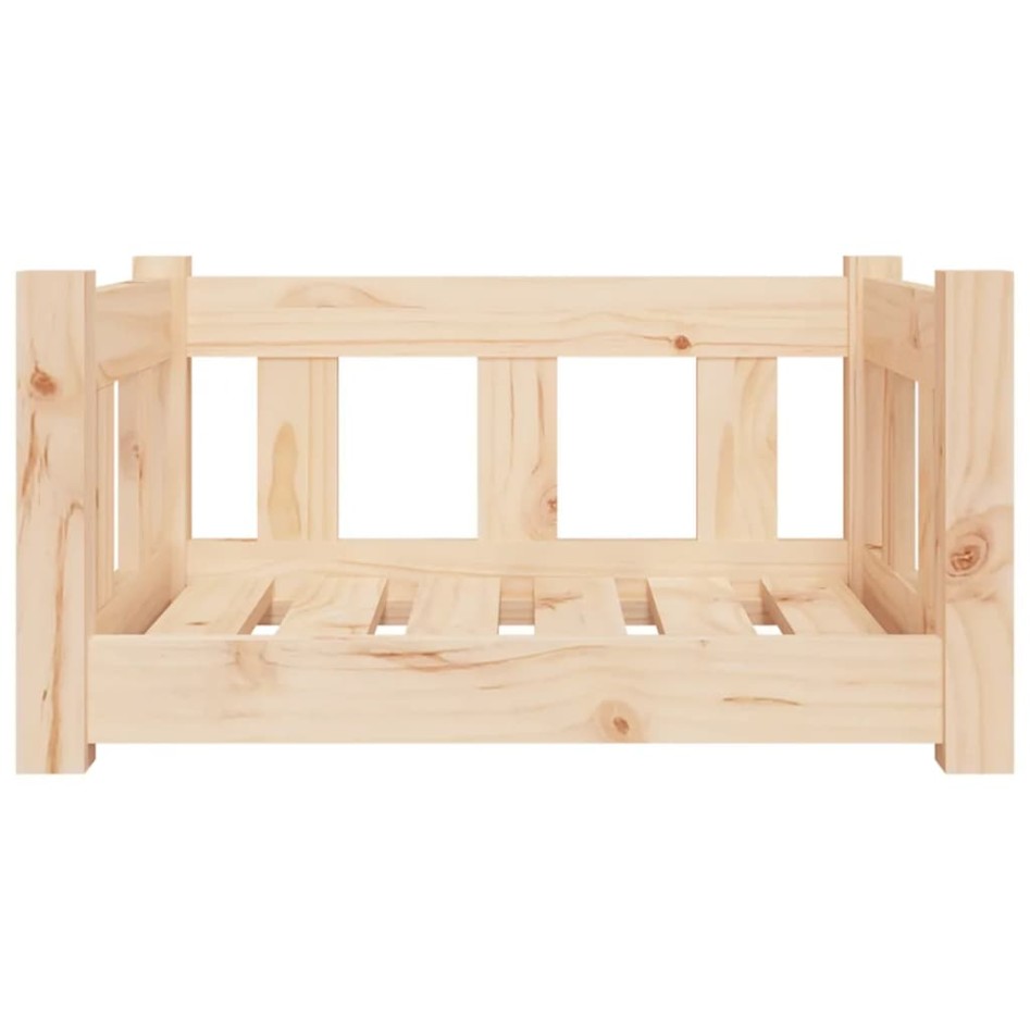Cama para perros madera maciza de pino 55,5x45,5x28