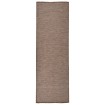 Alfombra de exterior de tejido plano marrón 80x250 cm