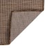 Alfombra de exterior de tejido plano marrón 80x250
