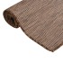 Alfombra de exterior de tejido plano marrón 80x250