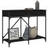 Mesa consola madera de ingeniería negra 100x39x78,5