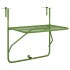 Mesa de balcón acero verde 60x40