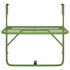 Mesa de balcón acero verde 60x40